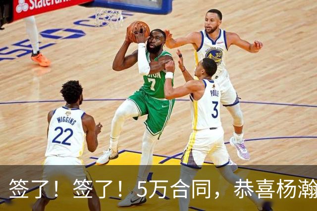 签了！签了！5万合同，恭喜杨瀚森，喜提亚洲战友